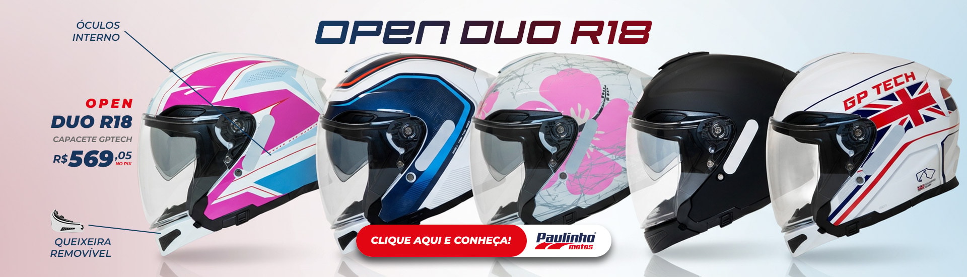 Banner Desktop Produtos Capacetes novos GP Tech 