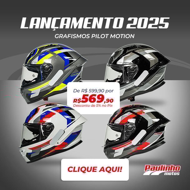 Banner Promoção CAPACETE GP TECH PILOT MOTION
