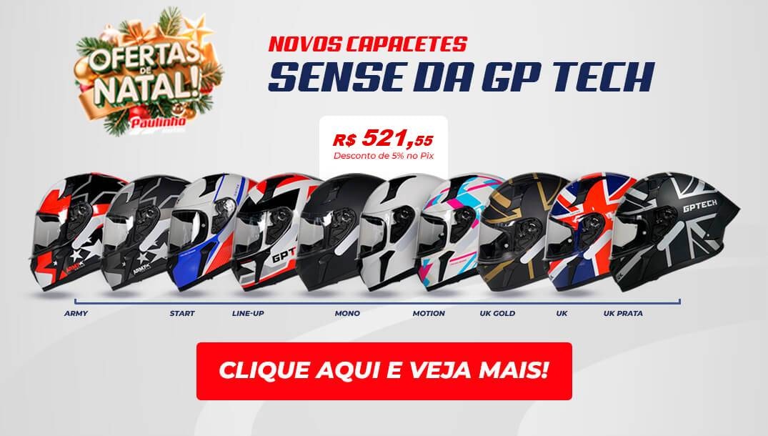 Banner Mobile Produtos Capacetes novos GP Tech Sense