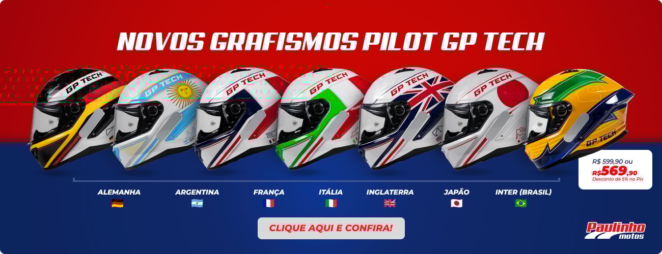 Lançamentos em Capacetes GP Tech Pilot GP Circuit