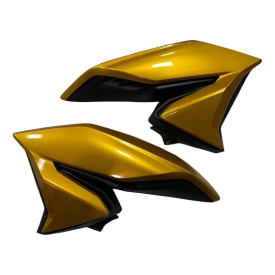 ABA TANQUE LATERAL / INTERNA TITAN 160 22-23 DEFLETOR AMARELO CAJU PEROLIZADO