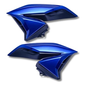 ABA TANQUE LATERAL / INTERNA TITAN 160 22-23 DEFLETOR AZUL CRUZEIRO PEROLIZADO