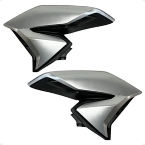 ABA TANQUE LATERAL / INTERNA TITAN 160 22-23 DEFLETOR PRATA FORCE METALICO