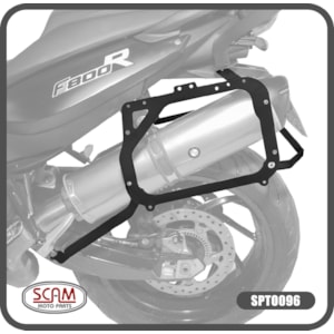 AFASTADOR ALFORGE BMW F 800GS 201 -CHAPA SCAM PRETO