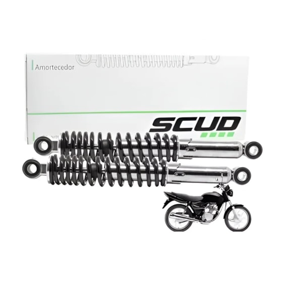 Amortecedor FAN 125 09 / 14 Cromado SCUD o PAR 10010003