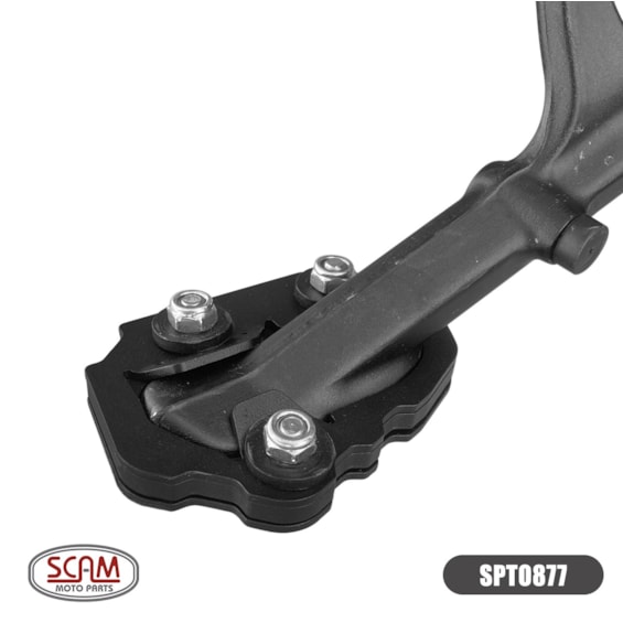 AMPLIADOR BASE CAVALETE LATERAL SCAM BMW R 1300GS ADVENTURE 2025- PRETO