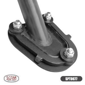 Ampliador Base Cavalete Lateral SCAM Triumph Tiger 660 SPORT 2022- SCAM Preto