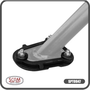 AMPLIADOR BASE CAVALETE LATERAL SCAM TRIUMPH TIGER 800 SPORT 2025- PRETO