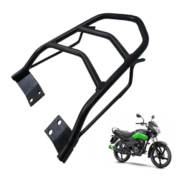 BAGAGEIRO DAFRA TVS MOTTU 110 (METAL X) PRETO