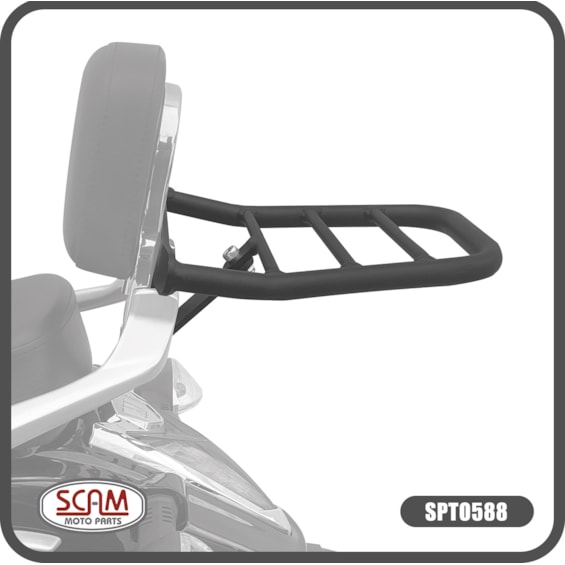 BAGAGEIRO HAOJUE MASTER RIDE 150 2022- SCAM PRETO