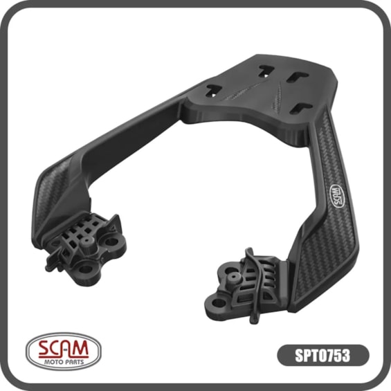 BAGAGEIRO HONDA CB 300F TWISTER 2023- SCAM PRETO FIBER FORCE SPTO753