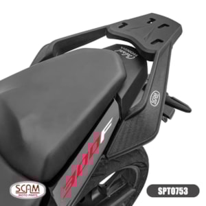 BAGAGEIRO HONDA CB 300F TWISTER 2023- SCAM PRETO FIBER FORCE SPTO753