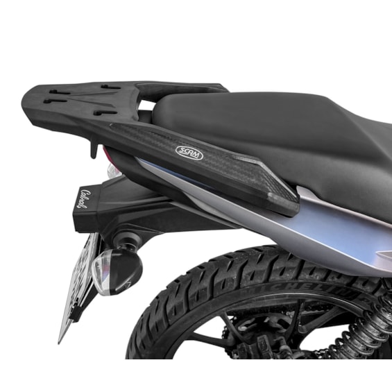 BAGAGEIRO HONDA CG 160 / TITAN 160 2025- SCAM PRETO FIBER FORCE