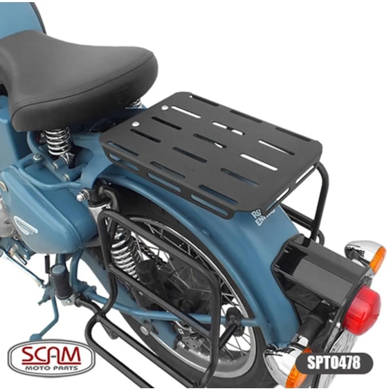 BAGAGEIRO ROYAL ENFIELD CLASSIC 500 2016 PRETO (SCAM)