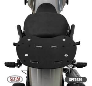 Bagageiro Royal Enfield Himalayan 2018 em Diante SCAM Preto com Pontos para Alforje Lateral