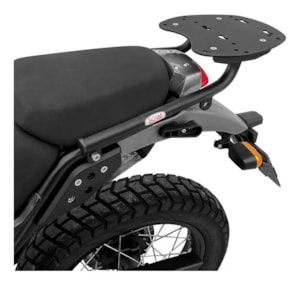 Bagageiro Royal Enfield Himalayan 2018 em Diante SCAM Preto com Pontos para Alforje Lateral