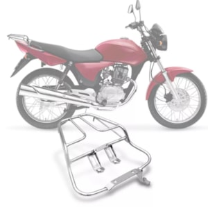 Bagageiro Titan 2000-04 / FAN 125 2005-08 (MOD Sansao) BA-45HC PRO TORK Cromado