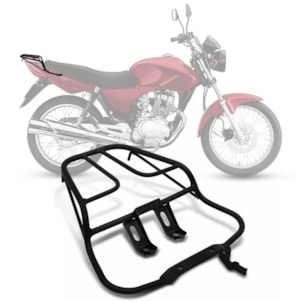 Bagageiro Titan 2000-04 / FAN 125 2005-08 (MOD Sansao) BA-45HP PRO TORK Preto