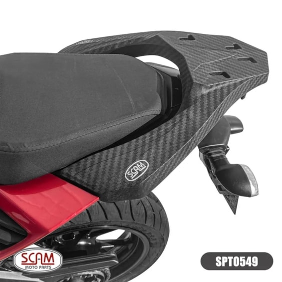 BAGAGEIRO YAMAHA FAZER 250 2018- SCAM PRETO FIBER FORCE