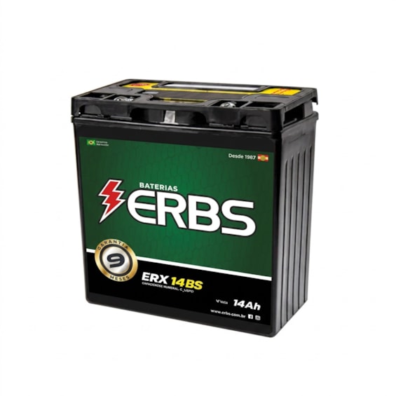 BATERIA ERBS ERX 14BS (YTX14-BS) HONDA / HARLEY-DAVIDSON / BMW / SUZUKI / YAMAHA / KAWASAKI /TRIUMPH