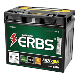 BATERIA ERBS ERX 6BS (YTZ6LS)  SELADA TITAN 150 MIX 09 E / D / BROS 150