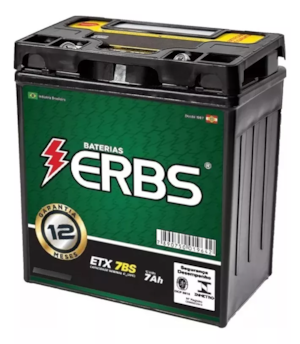 BATERIA ERBS ETX 7BS (YTX7L-BS) BIZ125 XR125 CB300