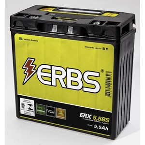 Bateria ERBS ETX5.5BS (YB12N553B / YTX6LBS) Selada YBR125 / RD / RDZ / RD 350 / Factor ATE 2010