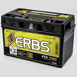 Bateria ERBS ETX7HBS (YTX7ABS) Selada Burgman 125 / SMART / CRZ150 / PRIMA150 / MIRAGE150 / Ninja 250 / APACHE150