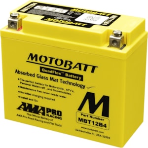 BATERIA MOTOBATT AGM MBT12B4 DUCATI / KAWASAKI / YAMAHA
