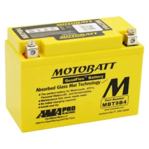 BATERIA MOTOBATT AGM MBT9B4 YAMAHA MT 03 (660CC); XT 660 R; XT 660 X (SUPERMOTO); XT 660 Z TENERE