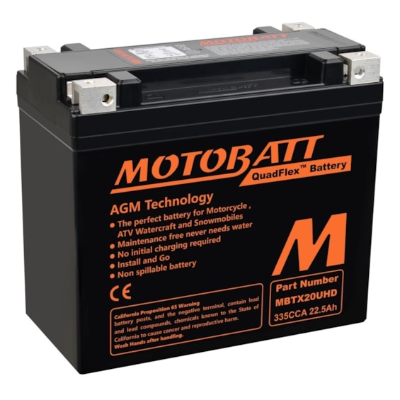 BATERIA MOTOBATT AGM MBTX20U-HD (YTX20L-BS XTZ20L-BSMA XTZ20LS) BMW R1200RT CBR1000 / ROYAL STAR