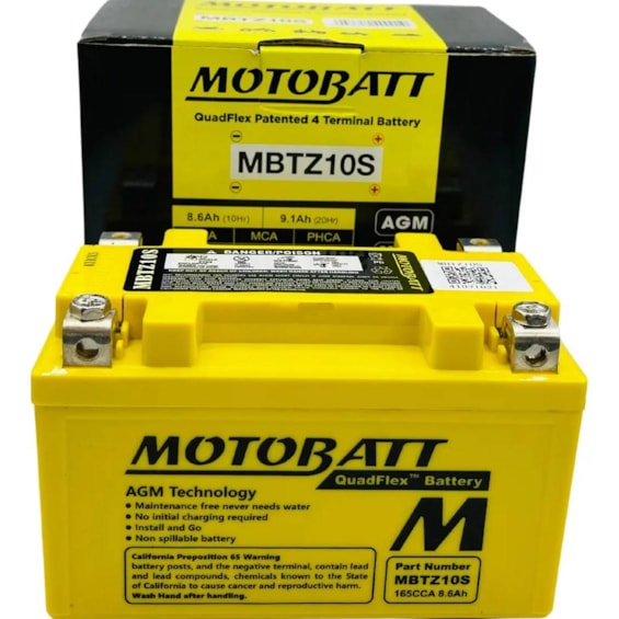 BATERIA MOTOBATT AGM MBTZ10S BMW / HONDA / KAWASAKI / YAMAHA