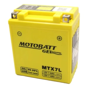 BATERIA MOTOBATT AGM MF7L (YTX7L-BS) LEAD / BROSS / CB300 / FAZER 250 / NINJA 250