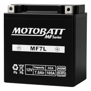 BATERIA MOTOBATT AGM MF7L (YTX7L-BS) LEAD / BROSS / CB300 / FAZER 250 / NINJA 250