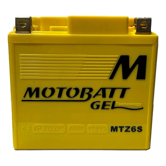 BATERIA MOTOBATT AGM MFZ6S (XTZ6-LS / ETX6LS / YTX6LB-BS / YTX6L-BS) HONDA / YAMAHA