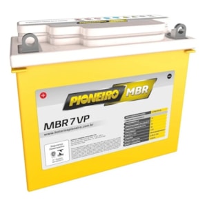 Bateria Pioneiro YB7BB (MBR7-VP) Selada - DK 150 / CBX 200 / NX150 / 200 / XR 200 / Sahara / TDM / X