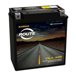 Bateria Route YB10LA2 (YTX12LABS) Selada Intruder 250 / GS500 2004 / 2008 / Virago 250 / Dafra Horiz
