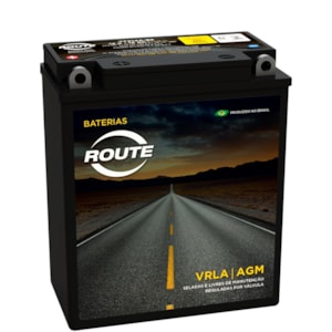 Bateria Route YB12AA (YTX14ABS) Selada CB400 / 450 / CBR450 / Agrale Partida Elétrica