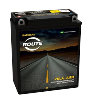 Bateria Route YB12AA (YTX14ABS) Selada CB400 / 450 / CBR450 / Agrale Partida Elétrica