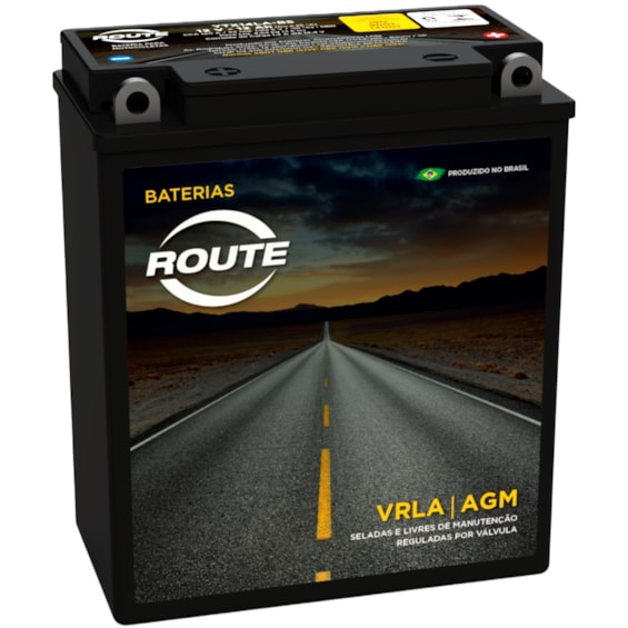 Bateria Route YB12ALA (YTX14LABS) Selada BMW G 650 GS / Tenere 600 / Vulcan 500 / Virago 535 ANO 87 
