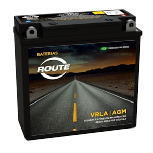 Bateria Route YB12N553B (YTX6LBS) Selada YBR125 / RD / RDZ / RD 350 / Factor ATE 2010