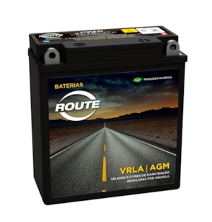 Bateria Route YB5LB (YTX6LBBS) Selada CRYPTON / XTZ 125 / MVK FOX / Hunter 90 / 100 / Dafra ZIG 100