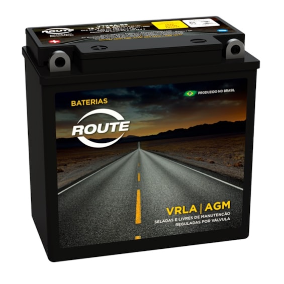 Bateria Route YB7A (YTX9ABS) Selada Katana / YES / INTRUDER125 / V-BLADE / FYM125 / 150