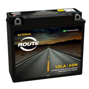 Bateria Route YB7BB (YTX8BS) Selada - DK 150 / CBX 200 / NX150 / 200 / XR 200 / Sahara / TDM / XT 22
