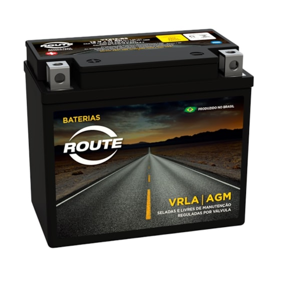 Bateria Route YTX12BS Selada Suzuki GSX 750 / Bandit 1200 97 / 05 / Kawasaki 900 Ninja 94 / 97 / VL8