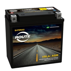 Bateria Route YTX14BS Selada DR650 / 800 / Vulcan 800 / Mirage 250 2010 INJ / FZR1000 / Shadow 750 9