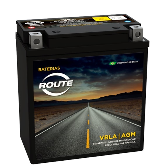 Bateria Route YTX16BS Selada ZR1100 / Tiger 800 XC / XR / Intruder 1400 / VL1500 / Boulevard 1500 98