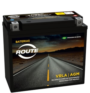 Bateria Route YTX20LBS Selada XVZ1300 a HARLEY-DAVIDSON FXD DYNA 07-12 / Fatboy 96-2013