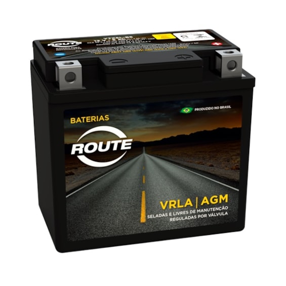 Bateria Route YTX5LBS Selada Titan 2000 ES TITAN150 2006 e / D / BROS150 / FAN 2005 e / D / WEB 2006