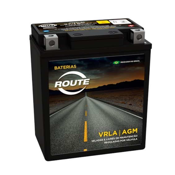 Bateria Route YTX7LBS Selada Falcon / Twister / Tornad / Fazer 250 / Lander / TITAN150 ATE 05 Hornet